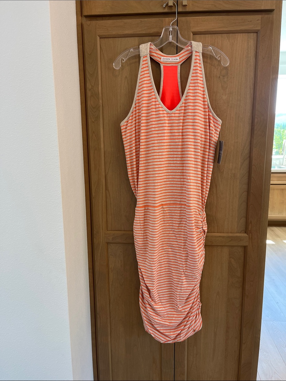 Athleta Stripe Tee Racerback Dress